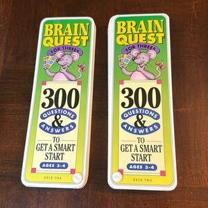 Ages 3-4 Brainquest Brain Quest Card Learning Game